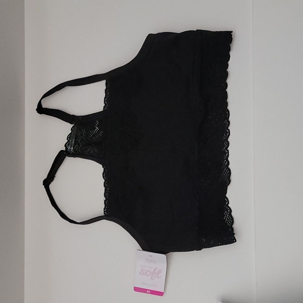 Justice Oh-So Soft Bralette Black size 30